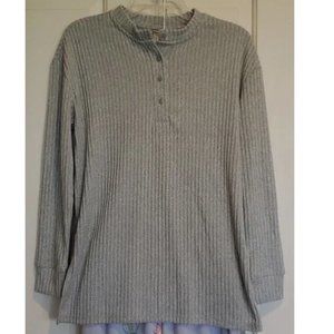 Womens Simple Pleasures Henley Tunic Pajama Sleep Top  Size Small or Medium NWT